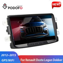 Podofo 2Din Android Car Radio Car Multimedia Player GPS Wifi 2 DIN Autoradio For Renault Sandero Duste Logan Dokker Car Stereo 2024 - buy cheap