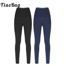 Women Solid Color High Waist Pocket Stretchy Yoga Pants Workout Running Fitness Sport Trousers Gymnastics Ballet Tights Leggings 2024 - buy cheap