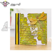 Piggy craft corte de metal morre molde parede tijolo quadro scrapbook papel ofício faca molde lâmina punch stencils morrer 2024 - compre barato