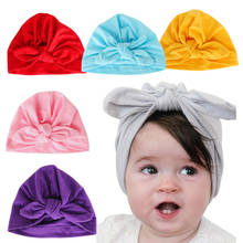 0 To 12 Month kids Hats children baby rabbit ears caps caps knotted caps Girl foreign trade cotton India hat baby supplies Hats 2024 - buy cheap