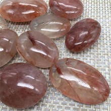 Natural gemstone red healer palm crystal healing stones for garden decoration 2024 - buy cheap