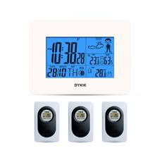 DYKIE Children's clock Alarm clock Temperature and humidity digital clock Wireless weather station Wireless sensor 2024 - buy cheap