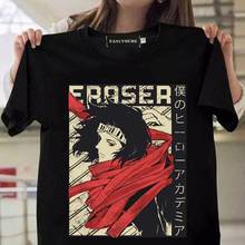 Camiseta japonesa de anime aizawa, camiseta unissex com estampa de desenho animado japonês do anime my hero academia aizawa, camiseta casual com manga curta 2024 - compre barato