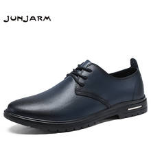JUNJARM New Brand Men Formal Shoes Pointed Toe Split Leather Oxford Shoes For Men Dress Shoes Business Plus Size 38-48 2024 - buy cheap