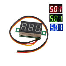 1pcs 0.36 two-wire DC 2.50 to 30V LCD Digital Voltmeter Voltimetro Red/Blue/Green LED Amp Volt Meter Gauge Voltage Meter 2024 - buy cheap