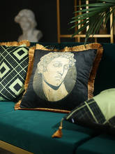 Funda de cojín nórdica de terciopelo de lujo, cubierta de almohada suave de 45x45cm, Retro, decorativa para el hogar 2024 - compra barato