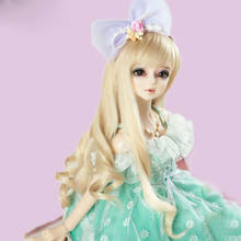 1/3 1/4 1/6 1/8 Bjd SD Wig Blonde Wavy Hair High Temperature Wire BJD Wig For BJD Doll Many Colors 2024 - buy cheap