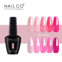 Nailco UV Gel Nail Polish 85 Colors Semi Permanent Mixed Varnish Nail Art Sweet Pink Series High Quality Gel lacquer 15ML 2024 - buy cheap