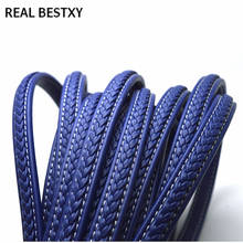 2m/lot approx: 12*6mm Wide Braided Leather Rope String Cord For Jewelry Making Craft Jewelry Accessories braided sewing cords 2024 - buy cheap
