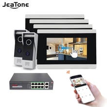 Jeatone Wireless WIFI IP Video Door Phone Intercom Video Doorbell Villa Access Control System Motion Detection 2 to 4 POE 2024 - buy cheap