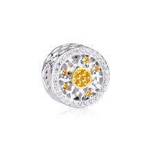 CKK Sunny Sun Charms 925 Sterling Silver Metal Beads for Jewelry Making Fits Original Bracelet Bijoux Femme Berloques 2024 - buy cheap