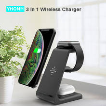 3 in 1QI Wireless Charging Station For iPhone11 Pro/Xr/Xs/AirPods Pro/iWatch5 4 3 2 Cargador Charger For SamsungS10/Buds/Watch 2024 - buy cheap