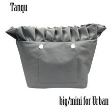 Tanqu New Composite Twill Cloth Waterproof Frill Pleat Inner Lining Insert Zipper Pocket for Big or Mini Obag for O Bag Urban 2024 - buy cheap