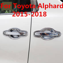 Для Toyota Alphard 2015-2018 Автомобильная фотомагнитная рамка для двери отделка наклейка аксессуары лезвие для двери 2024 - купить недорого