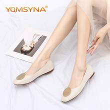 YQMSYNA Fashion Flats High Quality Handmade Metal Decoration Square Toe Loafers Office Soft Spring/Autumn Commute Shoes AS08 2024 - buy cheap