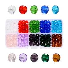 1set Mixed Color 4 6 8 10mm Transparent Beads Faceted Glass Loose Spacer Beads for Handmade DIY Bracelet Accessories Components 2024 - buy cheap