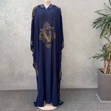 Турецкое мусульманское платье-абайя, женское скромное исламское марокканское платье-кафтан, Африканское шифоновое пакистанское платье, вечернее платье-абайя 2024 - купить недорого