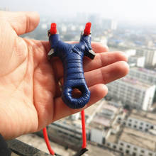 New powerful mini sports stainless steel slingshot and professional rubber band high quality pendant slingshot 2024 - buy cheap
