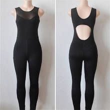 Women  Sexy Fitness Sport Suit Jumpsuit Sleeveless Tracksuit Yoga Set Backless Mesh Gym Running Sportswear Leggings 2024 - buy cheap