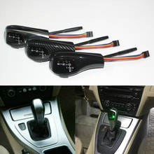 Perilla de palanca de cambio de marchas LED negra y plateada de fibra de carbono para BMW x5 x 5 E53 E 53 1999-2006, accesorios automáticos 2024 - compra barato
