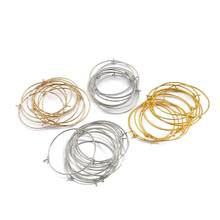 50pcs/lot 20 25 30 35 mm KC Gold Earrings Hoops Circle Ear Wire Hooks Earring Wires For DIY Jewelry Making Findings Supplies 2024 - buy cheap