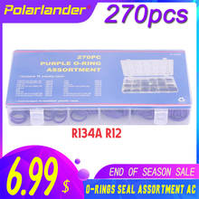 Herramienta de reparación de sistema de aire acondicionado para coche, juego de juntas tóricas, surtido R134a R12, HNBR 2024 - compra barato