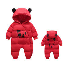 2020 New born Winter Baby boy girl Clothes Hooded Rompers Thick Cotton Outfit Newborn Jumpsuit Children Costume toddler romper 2024 - buy cheap