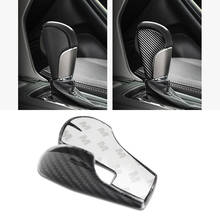 2pcs Car Automatic Real Carbon Fiber Speed Gear Shift Knob Head Cover Cap Sticker Trim For Subaru Forester 2013-2018 2024 - buy cheap