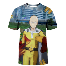 Disfraz de Anime japonés de One Punch para hombre y mujer, camiseta informal de gran tamaño con estampado 3D de Saitama Oppai, Tops Harajuku 2024 - compra barato