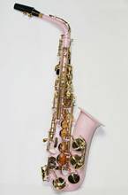 New for Girl Eb Tune Alto Saxophone Surface Pink Gold Plated E Flat Alto Sax Musical Instrument with Case 2024 - buy cheap