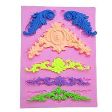New Arrival Flower Rattan Lace Shape 3D Silicone Cake Mold Fondant Cake Tools For Cupcake D257 2024 - buy cheap