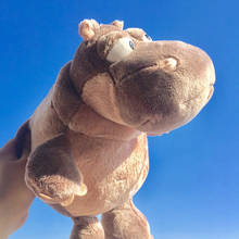 Brinquedo de pelúcia hippo cinza adorável, boneco macio para crianças, presente de natal h1888 2024 - compre barato