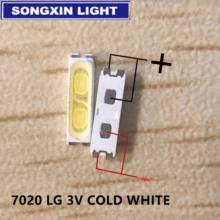100 pces para lg innotek led backlight 0.5w 7020 3v branco fresco 40lm tv aplicação lewws72r24gz00 2024 - compre barato