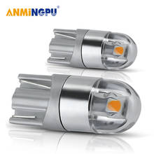 ANMINGPU 2 шт. сигнальная лампа 3030 T10 светодиодные автомобильные лампы W5W Led T10 светодиодных ламп для автомобилей Белый 5W5 просвет обратный светильник 2024 - купить недорого