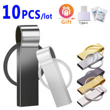 10pcs/lot Pendrive 64gb 32gb16gb 8gb Metal USB Flash Drive 128gb Pen Drive Waterproof 4gb U Disk 2.0 Memoria Usb Stick Gift Logo 2024 - buy cheap