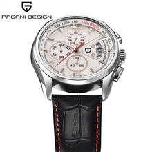 Pagani design-relógio de pulso de quartzo masculino, luxuoso, moderno, militar, couro, marca de luxo, 2021 2024 - compre barato