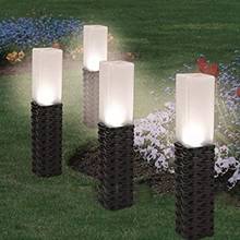 Luz led decorativa para área externa, lâmpadas em alumínio para gramado, para jardim, quintal, paisagem, caminho de estrada, luz decorativa