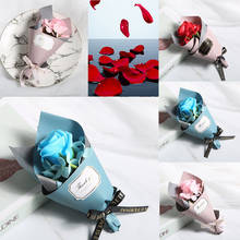 Искусственные Цветы Artificial Flowers Valentine's Day Diy Soap Flower Gift Rose Box Bouquet Wedding Home Festival Gift 2020 2024 - buy cheap