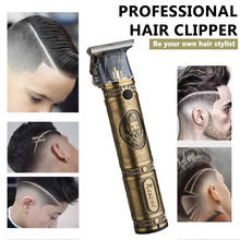 Rechargeable Hair Clipper Adjustable Cordless Close Cutting T-Blade Hair Trimmers Barber Haircut Razor Hair Cutting Machine 2024 - buy cheap