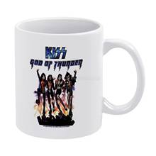 Kiss-destroyer-god of thunder caneca branca 11oz, engraçada, cerâmica, chá, xícaras de leite, beijos, fana, arte, kiss band, kiss-kiss band, música 2024 - compre barato