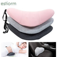 Lumbar Pillow For Sleeping,Memory Foam Massage Lower Back Pain Relief Bed Waist Support Cushion,Lumbar Support Pillow for Car 2024 - buy cheap