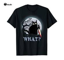 Cat What? Murderous Black Cat With Knife Halloween Costume T-Shirt 2024 - buy cheap