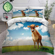 HELENGILI 3D Bedding Set Cow Print Duvet Cover Set Bedclothes with Pillowcase Bed Set Home Textiles #COW09 2024 - buy cheap