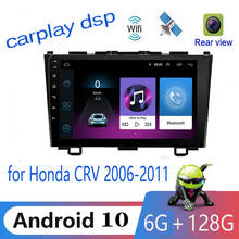 2din Android 10  9'' Car Multimedia Player for Honda CRV CR-V  2006 2007 2008 2009 2010 2011 Stereo navi GPS carplay with WIFI 2024 - buy cheap