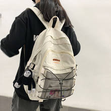 Couple 15.6inch Laptop School Backpacks Large Capacity Men Women Backpack Female Shoulder School Bags for Teens Harajuku 2021 2024 - buy cheap