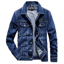 Classic Fashion Men's Winter Cloths Denim Jacket Overcoat Thicker Warm Slim Cowboys Windbreaker High-end Soft Cotton Jean Coats 2024 - buy cheap