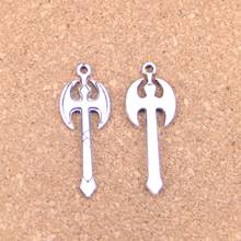 12pcs Charms battle axe 37*14mm Antique Pendants,Vintage Tibetan Silver Jewelry,DIY for bracelet necklace 2024 - buy cheap
