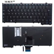 Клавиатура LA для ноутбука DELL E7440 E7420 E7240 PK130VN1B21 NSK-LD0BC 1E 9ZN9ULN00154K00A1ZVB с подсветкой без указателя 2024 - купить недорого