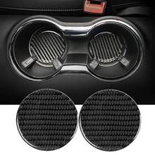 Cup Holder Coasters Pad Waterproof for Ford Mustang 2015 2016 2017 2018 2019 2020 Carbon Fiber 2024 - buy cheap