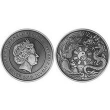 Новая памятная медаль Дракон и Феникс Chengxiang памятная монета Дракон и Феникс значки с животными коллекция подарок 2024 - купить недорого